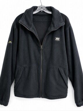 Helly Hansen HH Workwear Black Full Zip Fleece Jacket Men's XL Heavyweight